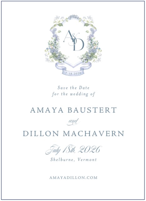 The Wedding Website of Amaya Baustert and Dillon Machavern