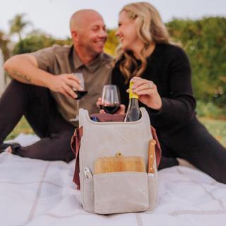 2-Bottle Insulated Wine & Cheese Cooler Tote