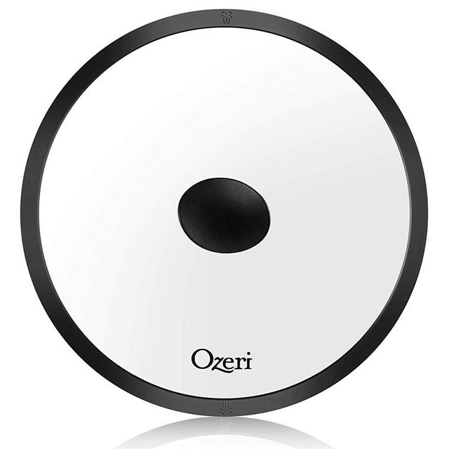 Ozeri Fry Pan, Tempered Glass GL3 Earth Silicone Lid, 12-Inch, Black