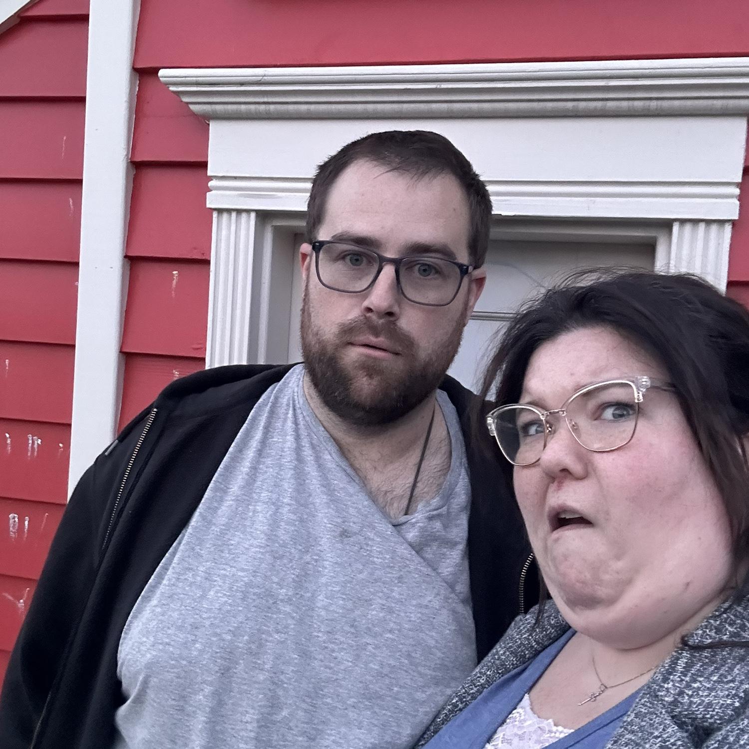 Surprise date and funny faces