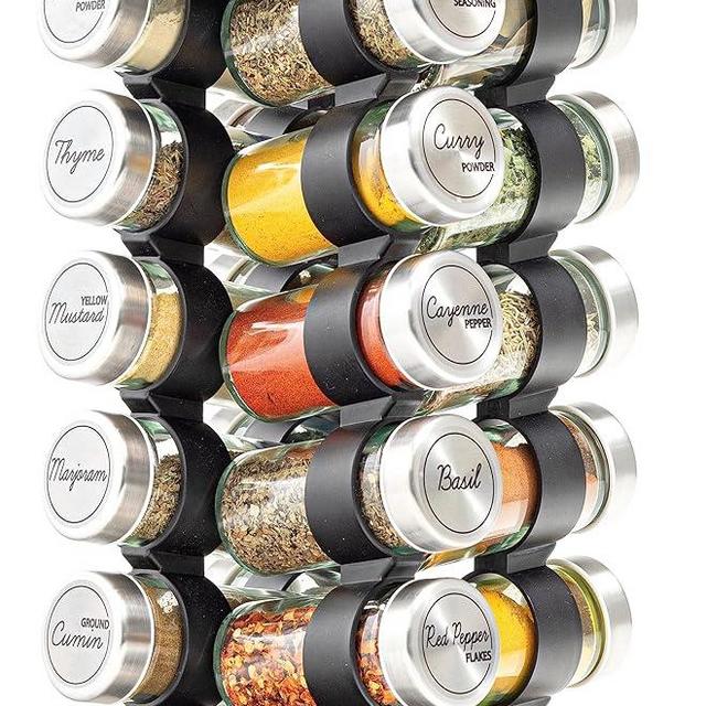 Orii 20 Jar Stainless Steel Rotating Spice Rack