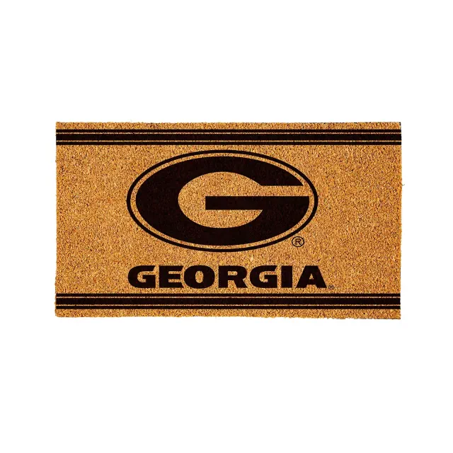 Evergreen University of Georgia Logo Turf Mat, Brown- 28 x 16 Inches Indoor Outdoor Doormat