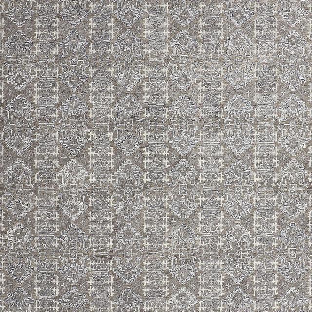 Alvarez Wool Handwoven Grey Area Rug 9'x12'