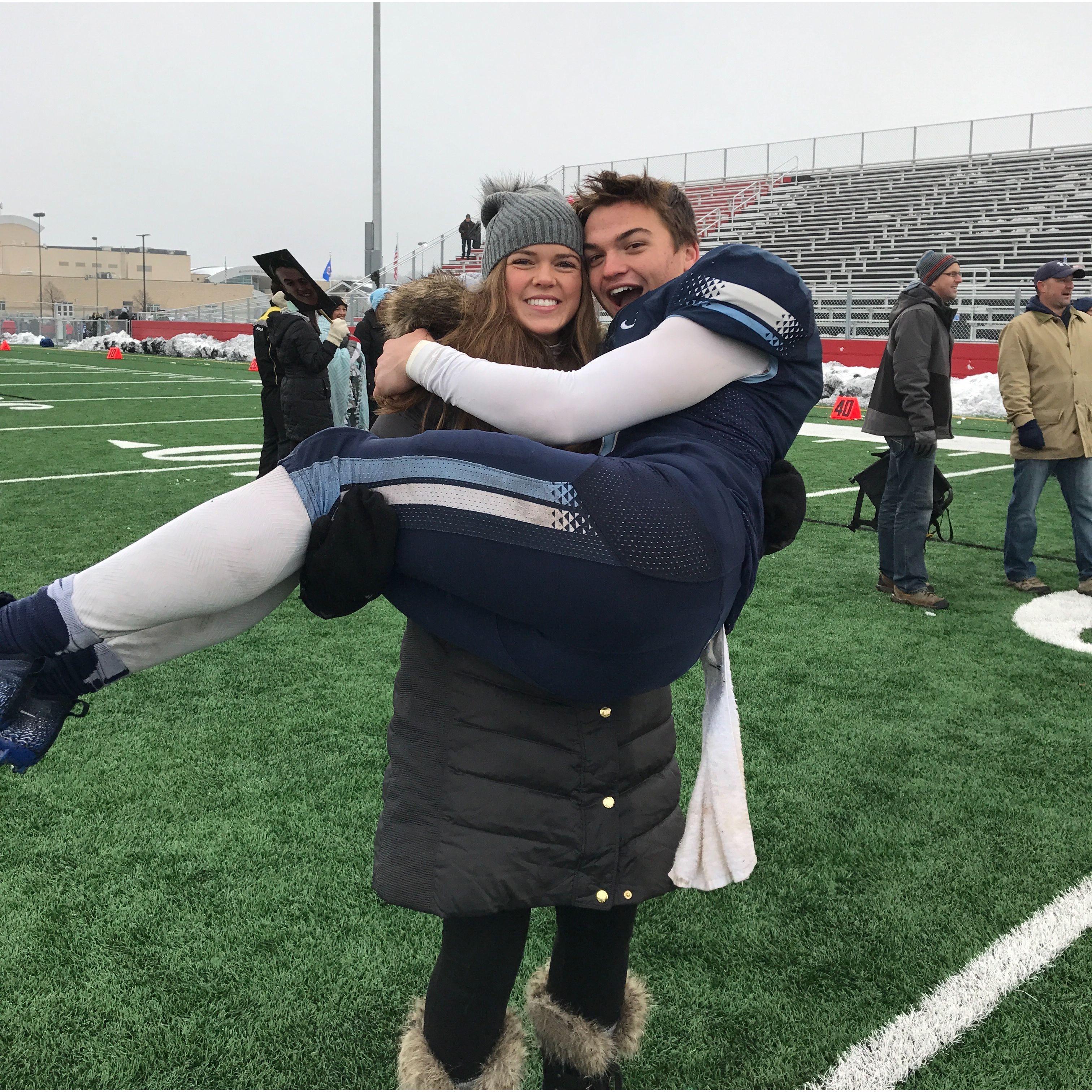 Josh's sophomore year of football - 2018