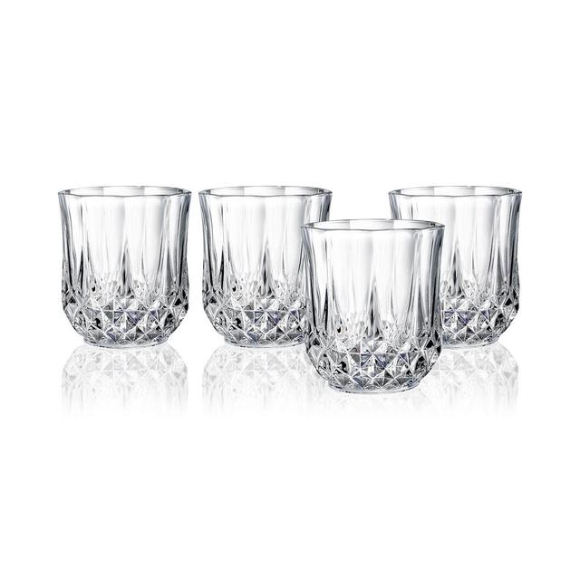 Cristal DArques Longchamp Set of 4 Double Old Fashioned Glasses