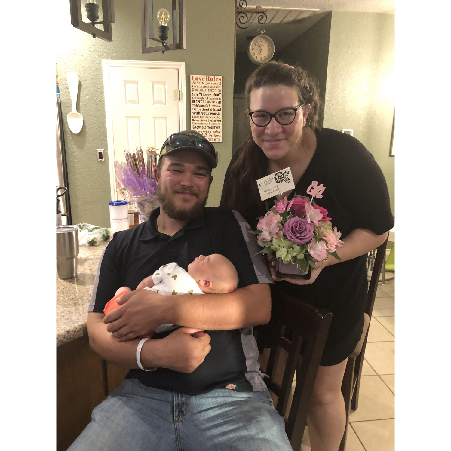 9-21-2020 Georgia Marie Winkler; 8lbs 15oz, 21.5 in. Home from the hospital👩🏻🍼