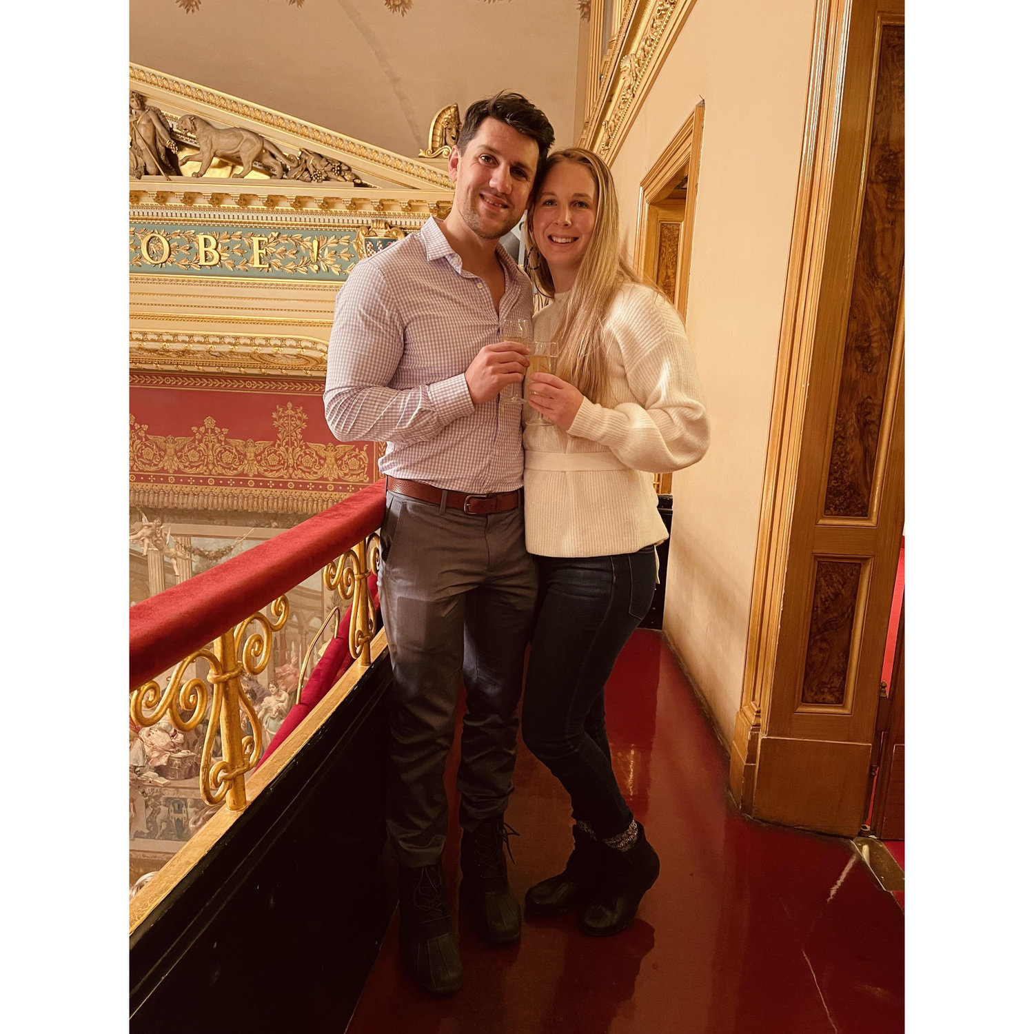 Chad's first ballet in Prague! We saw the Nutcracker: A Christmas Carol