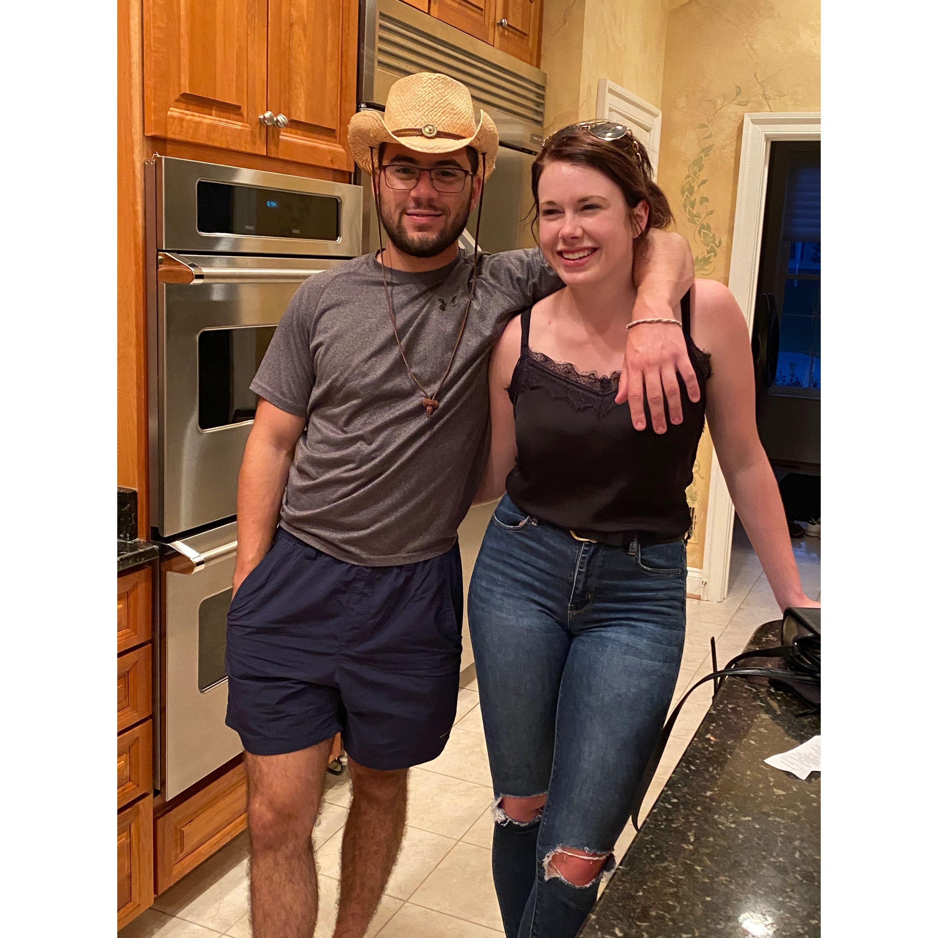 Sarah's first visit to Caleb's home in Virginia, June 2020