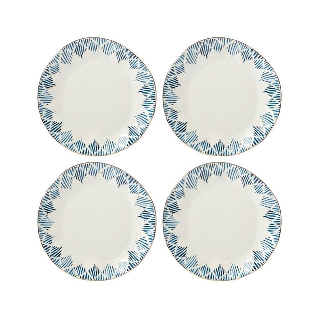 Lenox Blue Bay Dinner Plate Set/4 Ikat