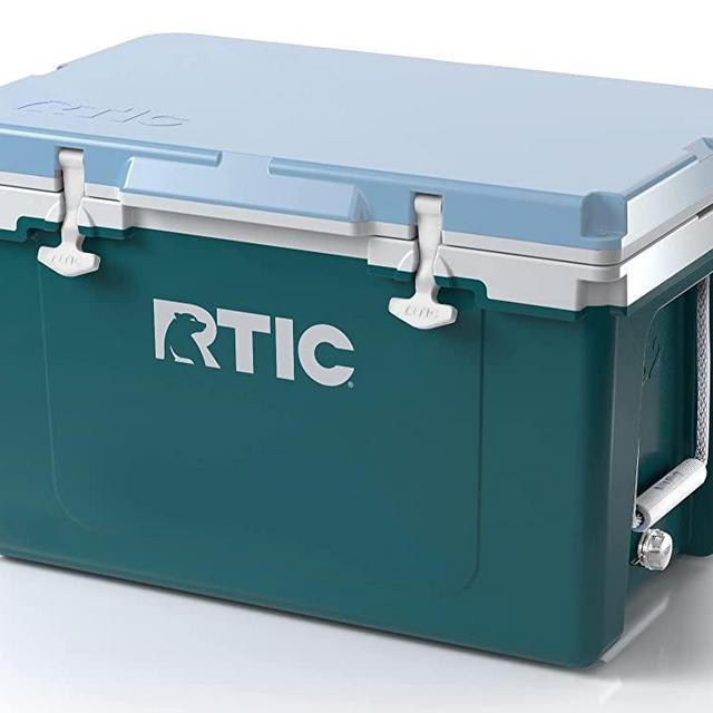 RTIC Ultra-Light 52 qt, 30% Lighter Than Rotomolded, Ice Chest with Heavy Duty Rubber Latches, Insulated Walls Keeping Ice Cold for Days, Great for The Beach, Fishing & Camping