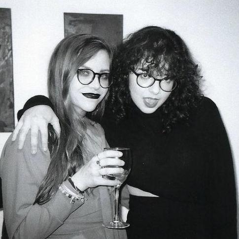 At our friend Avia's art show a looooong time ago.