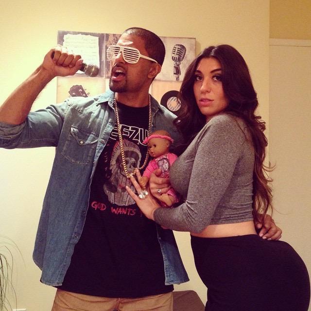 Kanye and Kim ready to join the WeHo parade for Halloween