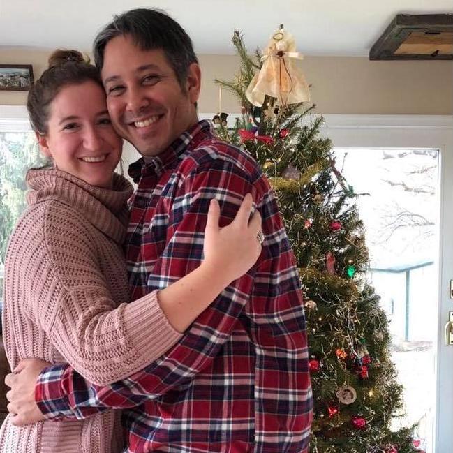 Christmas 2018, right before we got engaged!