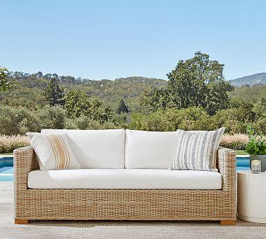 Huntington All-Weather Wicker Square Sofa