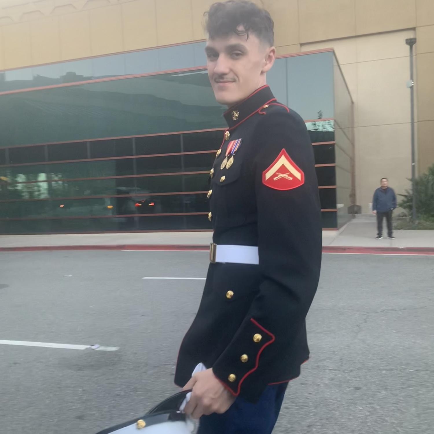 Dress blues for the USMC Birthday Ball