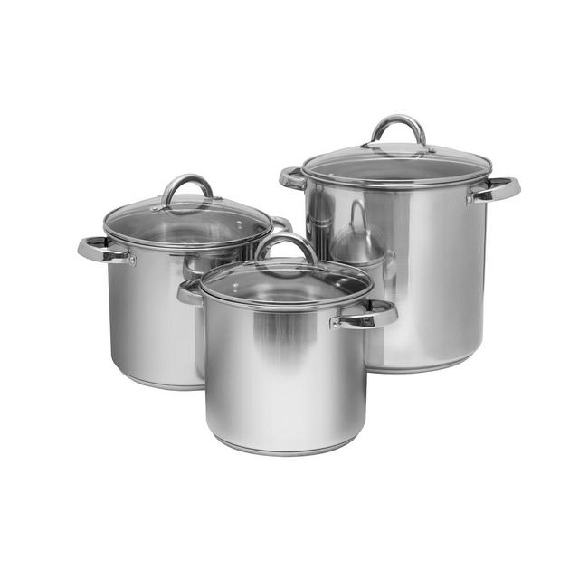 Sedona 3-Pc. Stainless Steel Stockpot Set