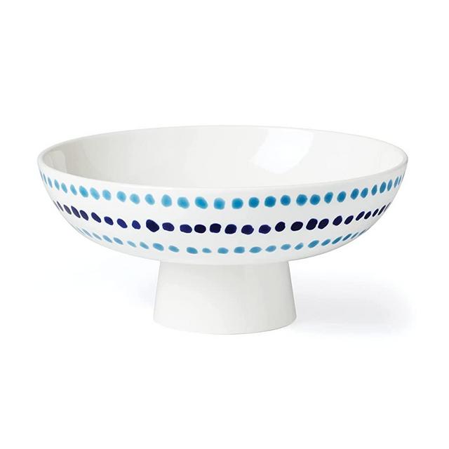Kate Spade Floral Way Footed Bowl, 2.34, Blue