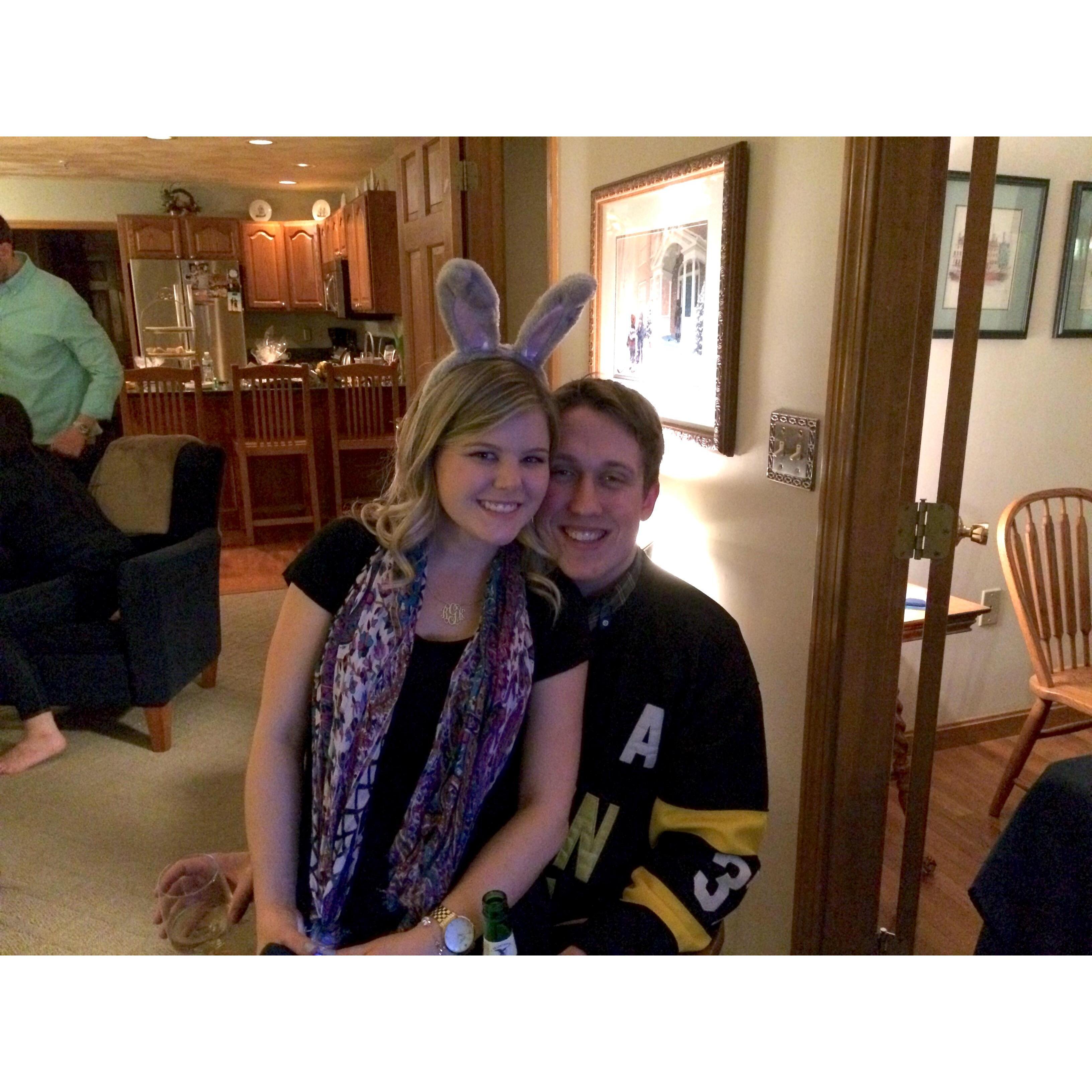 Brooke's first Easter Eve in North Andover!