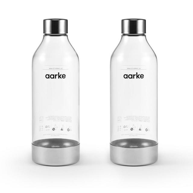 Aarke Reusable Extra Water Bottle, 2-Pack, Stainless-Steel