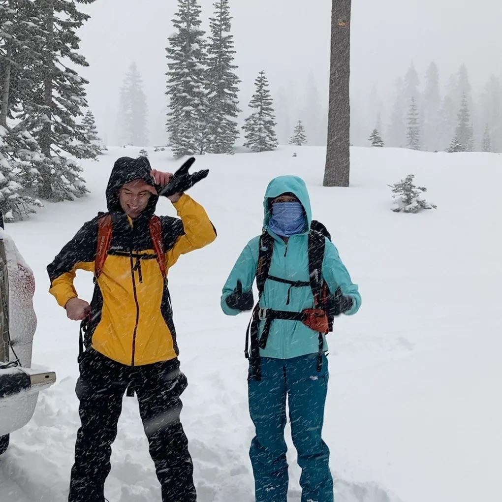 Our first photo and ski together-January 13th