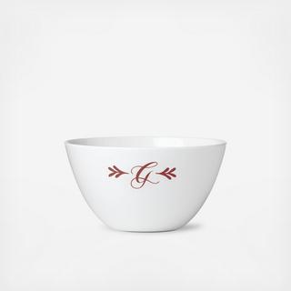 ID Merlot Script Cereal Bowl