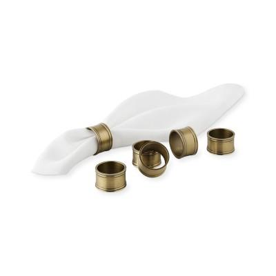 Williams Sonoma Pantry Napkin Rings, Set of 6 | Brushed Nickel