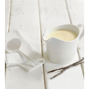White Porcelain Sauce Jug & Mini Ladle