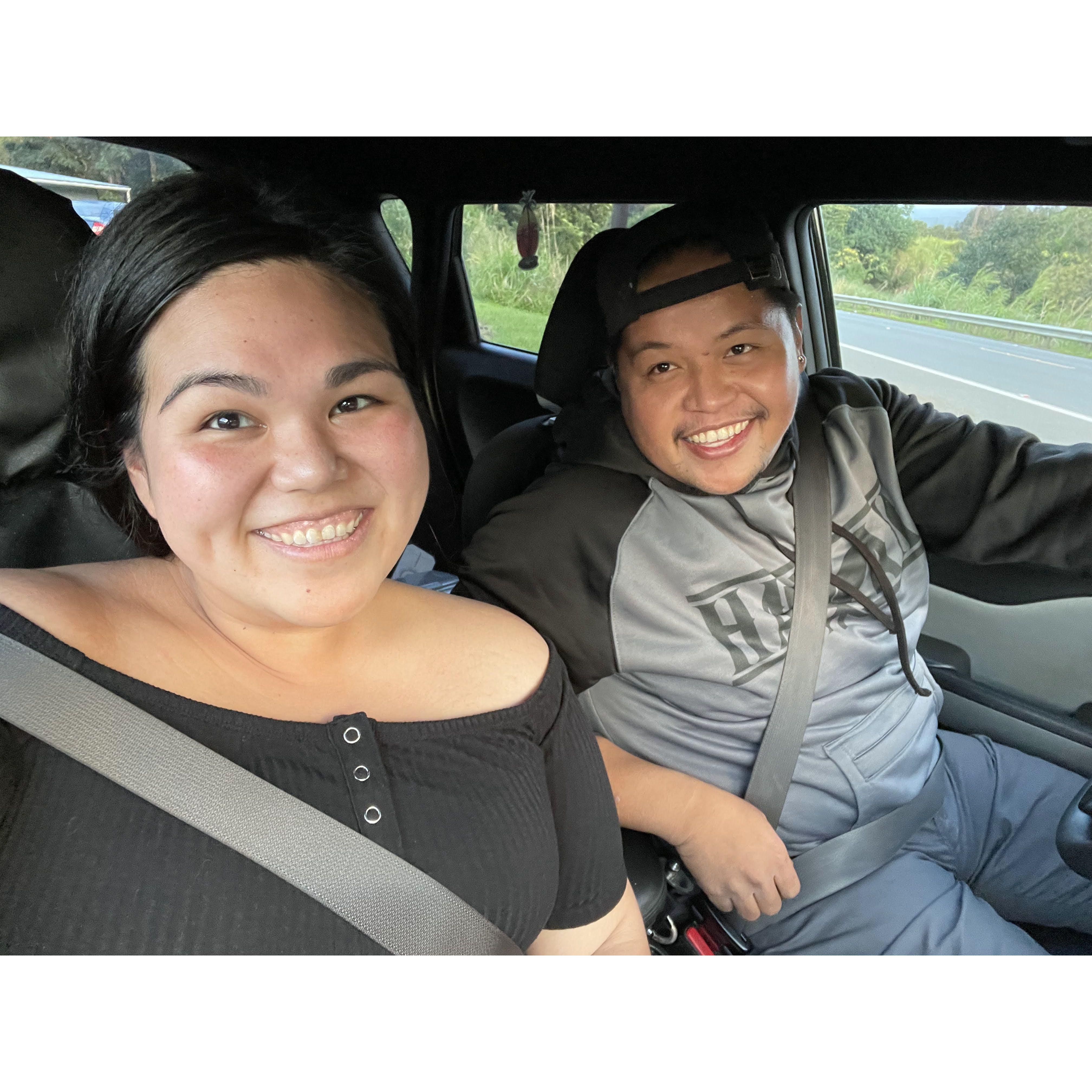 First photo, first time meeting, first 2 hour drive