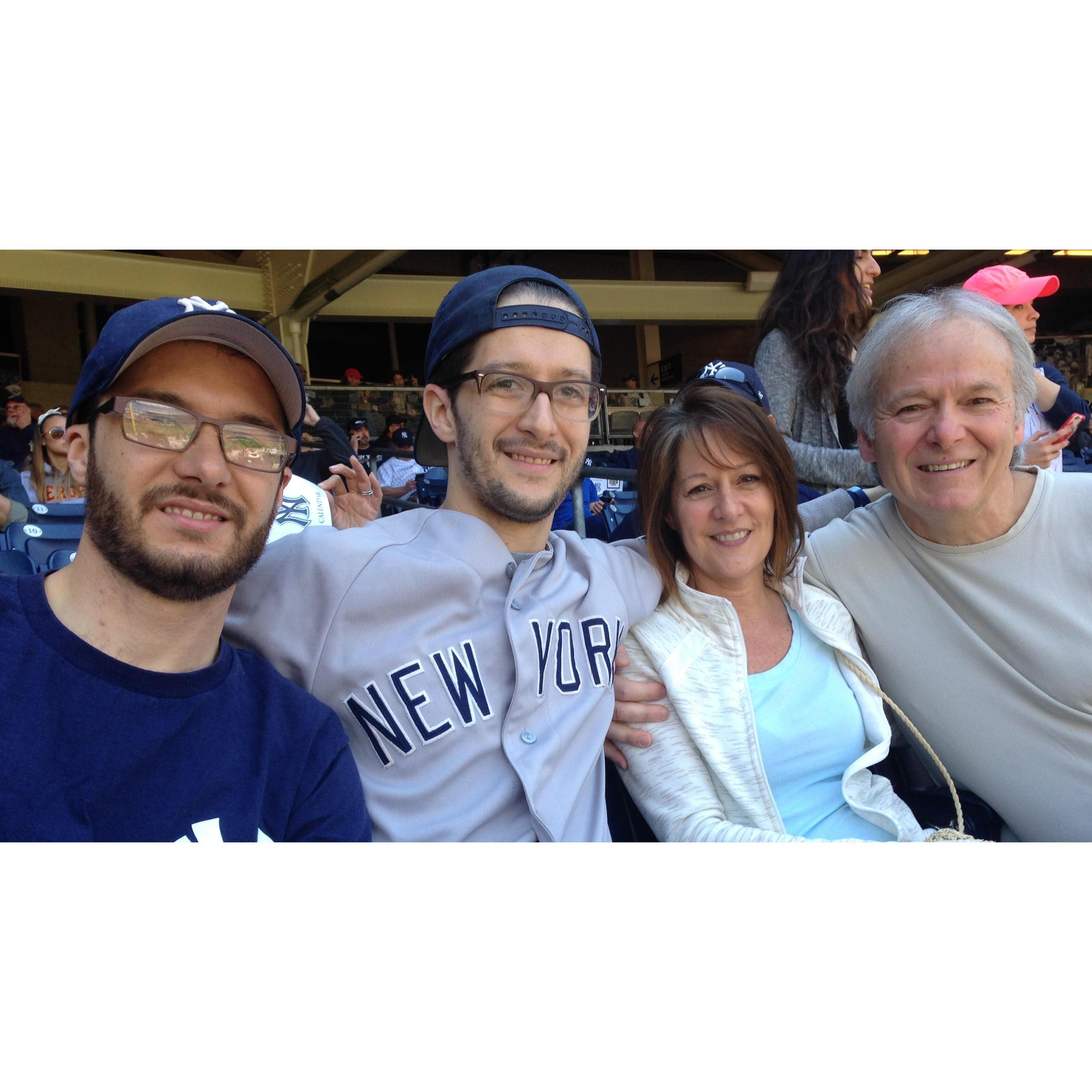 Ryan's Family at the Yankees Game