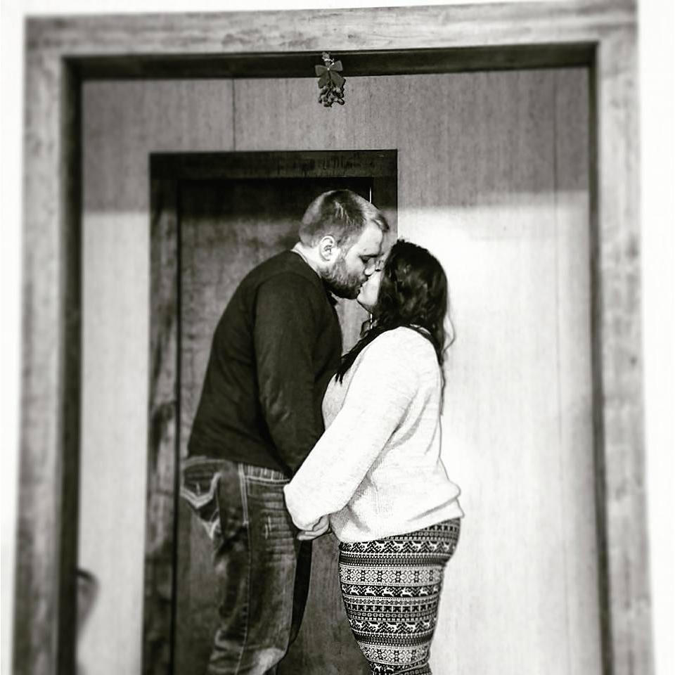 Sneaking a kiss under the mistletoe celebrating Christmas in our first home.
December 2016