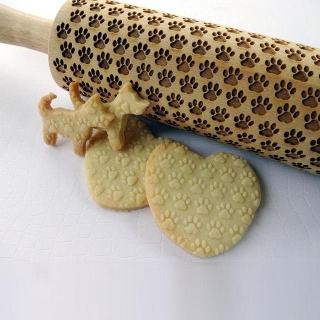 Embossed Wooden Rolling Pins