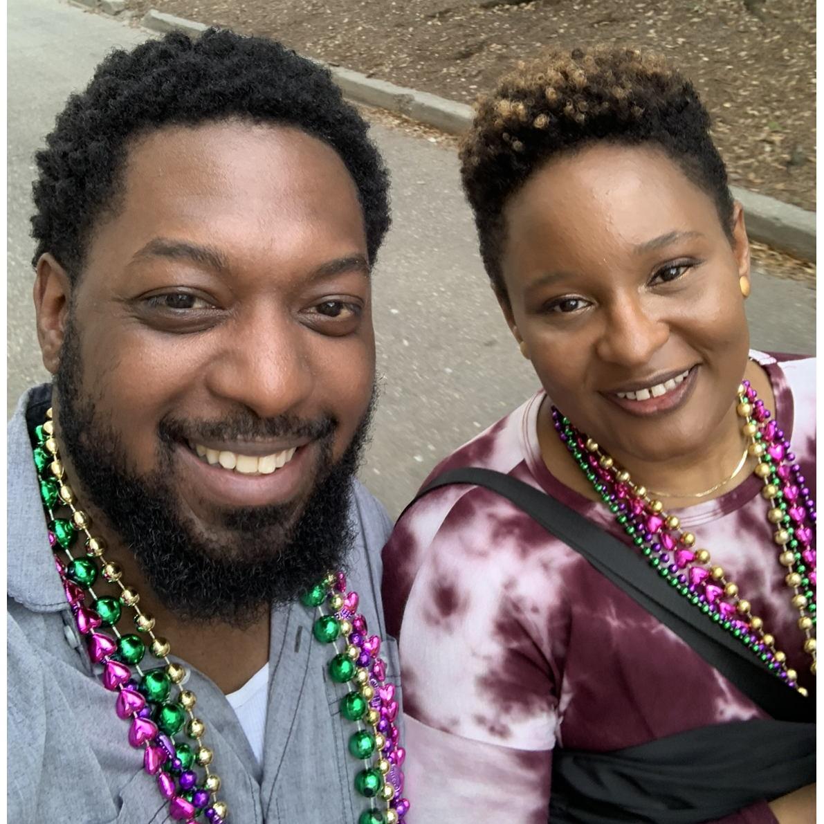 Rafielle and I love visiting New Orleans, especially for Mardi Gras!