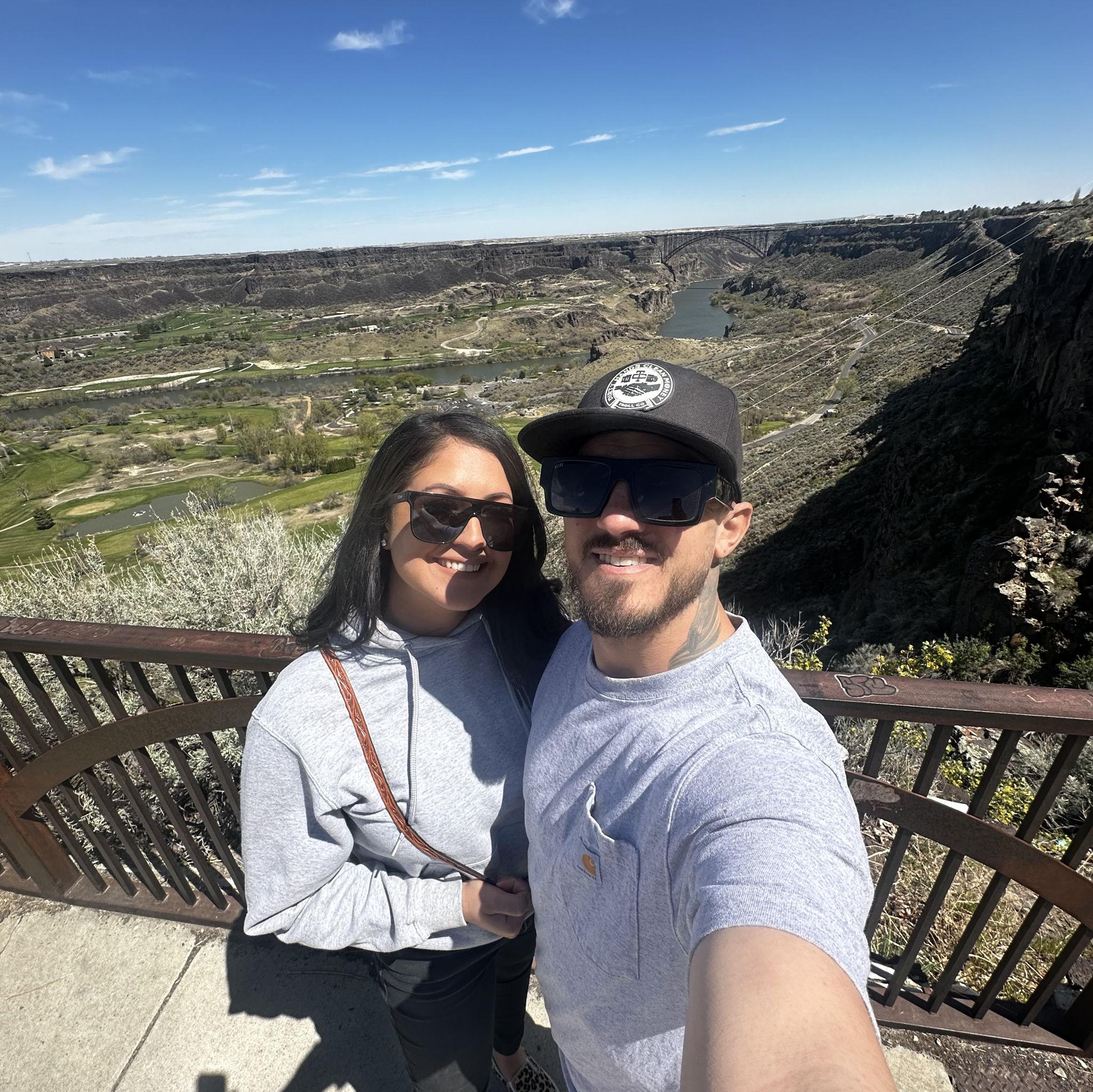 Took Barek to see the Perrine Bridge in Twin Falls