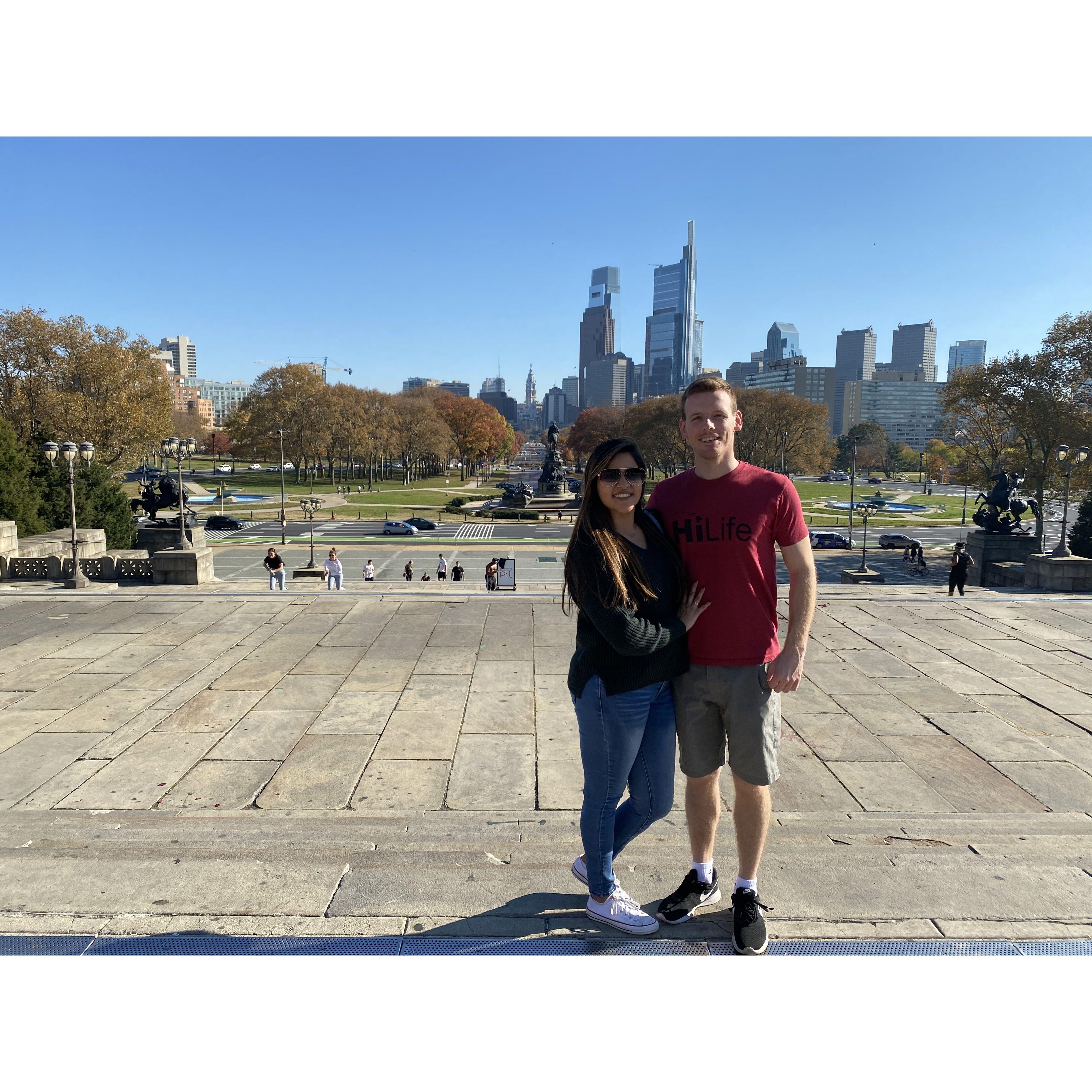 First time exploring Philly for Jenn. Her favorite spot in Philly… for now.