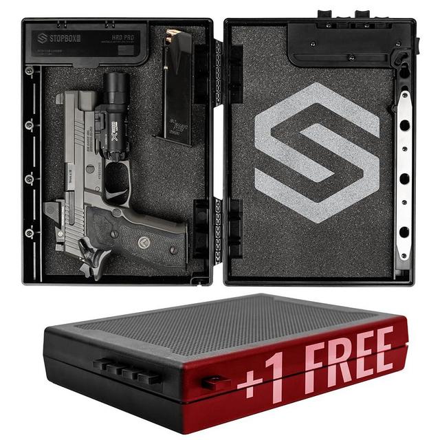 STOPBOX PRO - Quick Access Handgun Lock Box for Pistol and Magazine