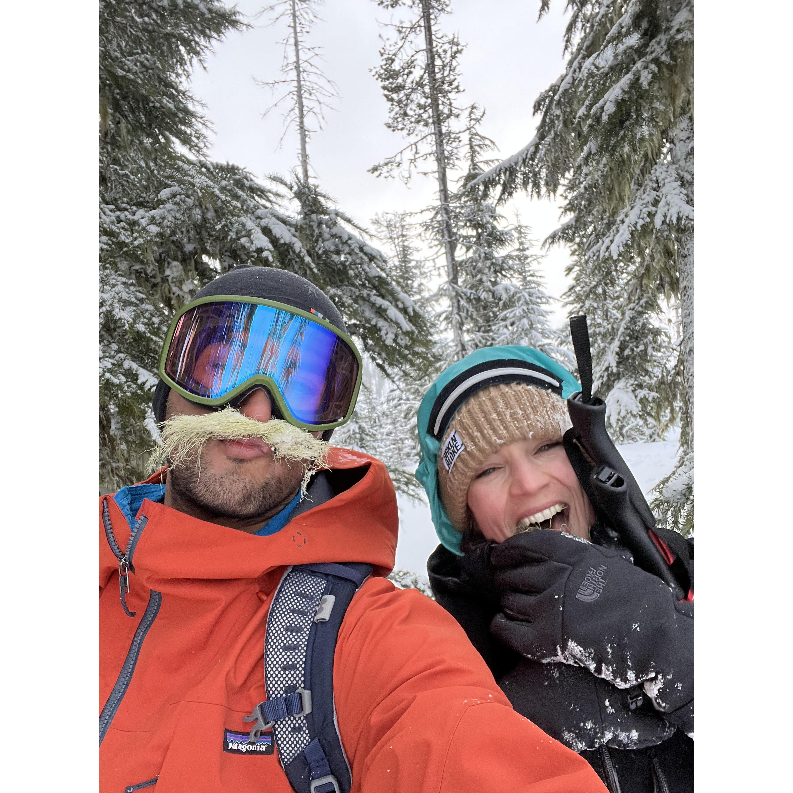 Our first trip to Oregon together! The moment Parinaz knew she was in love : )