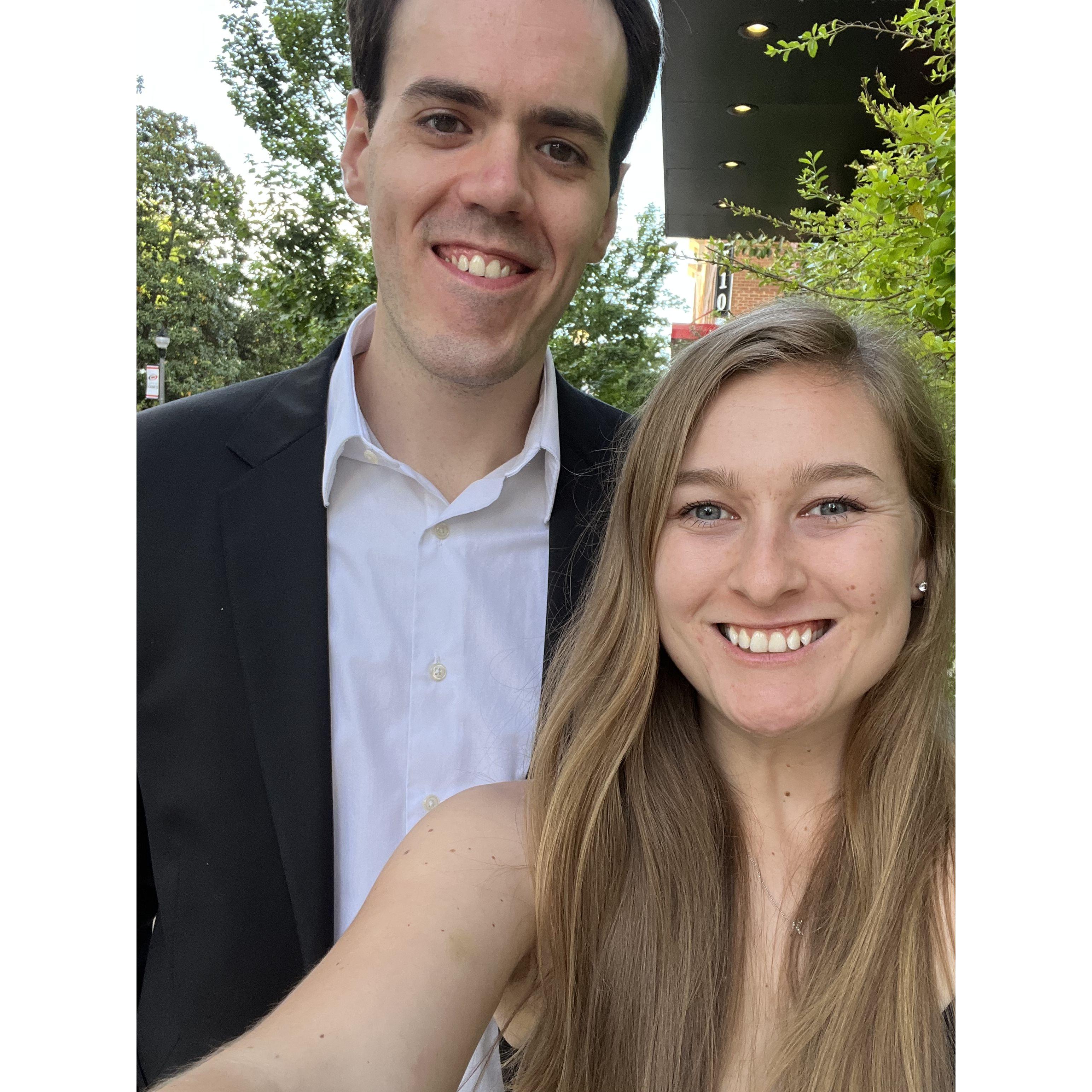 Our first, of many date nights in Raleigh