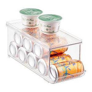 InterDesign Linus Fridge Binz Soda Can Organizer with Shelf