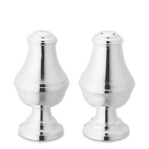 Presidio Silver Plated Curved Salt & Pepper Shaker Set