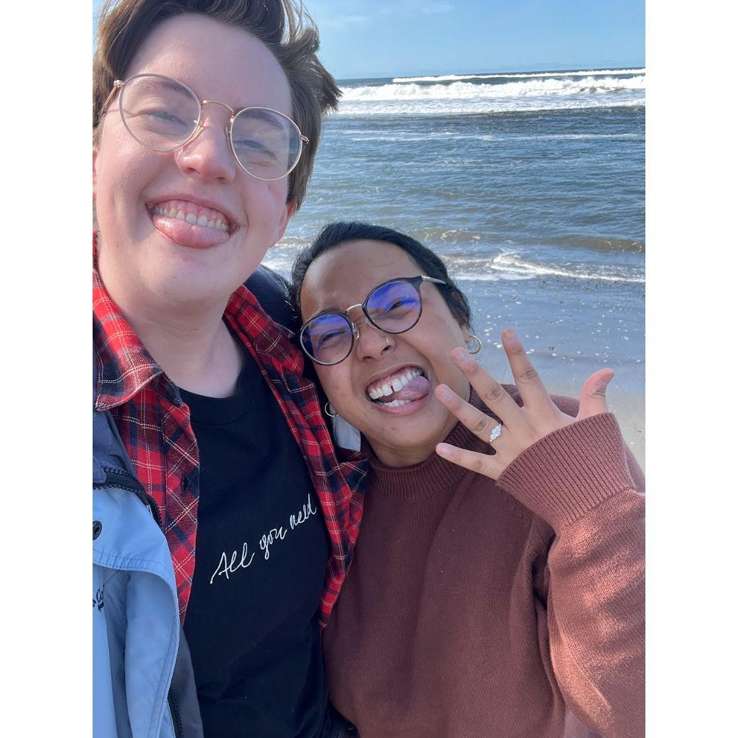 We, of course, announced our engagement with style