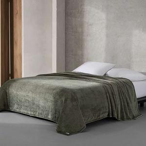 Calvin Klein - King Size Blanket, Ultra-Soft Plush for Couch or Bed, Medium Weight Bedding for Year Round Comfort (Core Plush Olive Green)