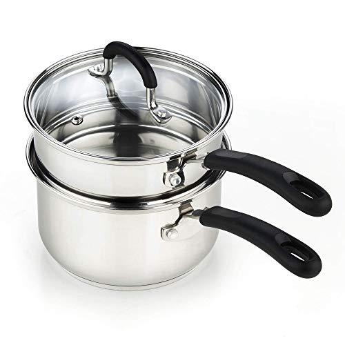 Winco Double Boiler With Cover, Stainless Steel : Target