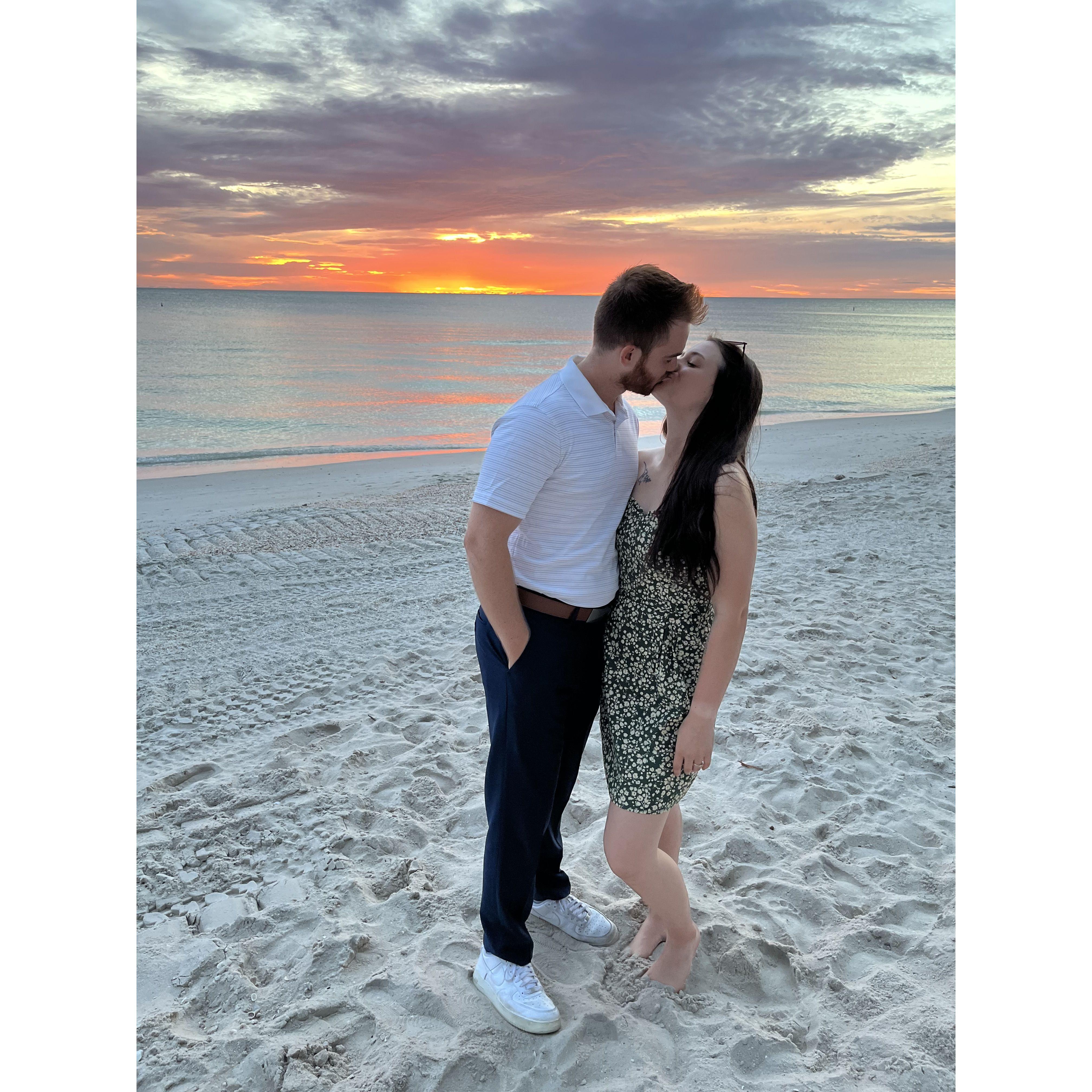 our first wedding together...