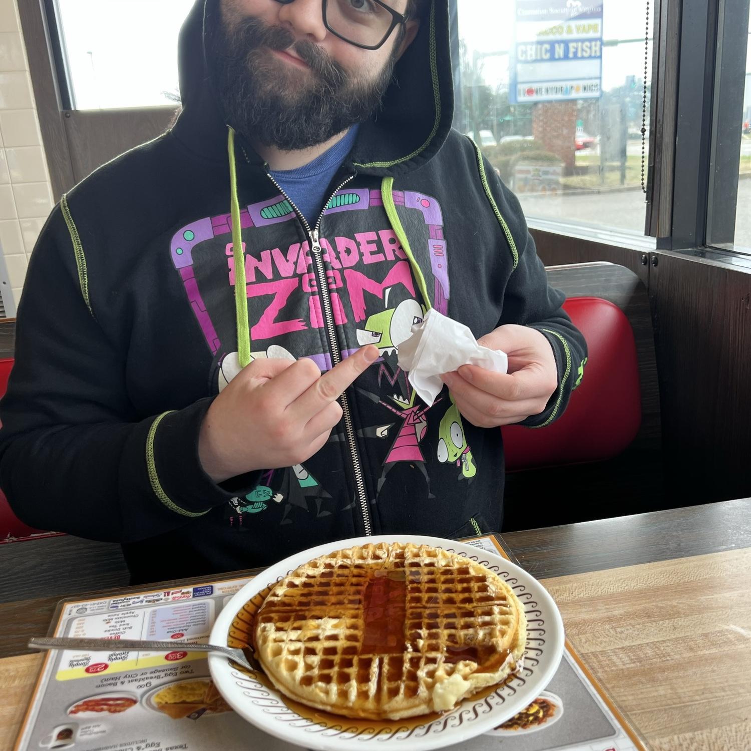 Waffle house, from our va trip.