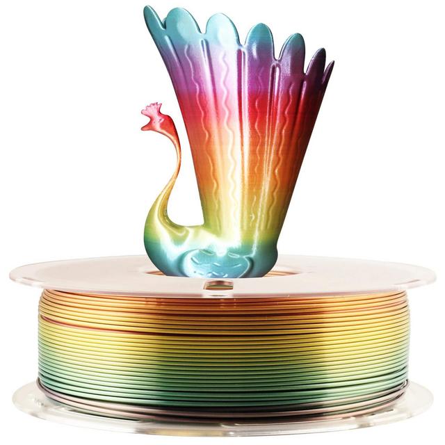 3D Printer PLA Filament (Rainbow) - 1.75mm 3D Printing Material 1kg 2.2lbs Spool by TTYT3D