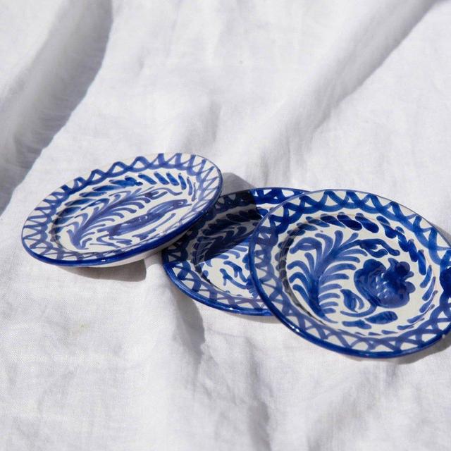 Casa Azul MINI plate with hand painted designs