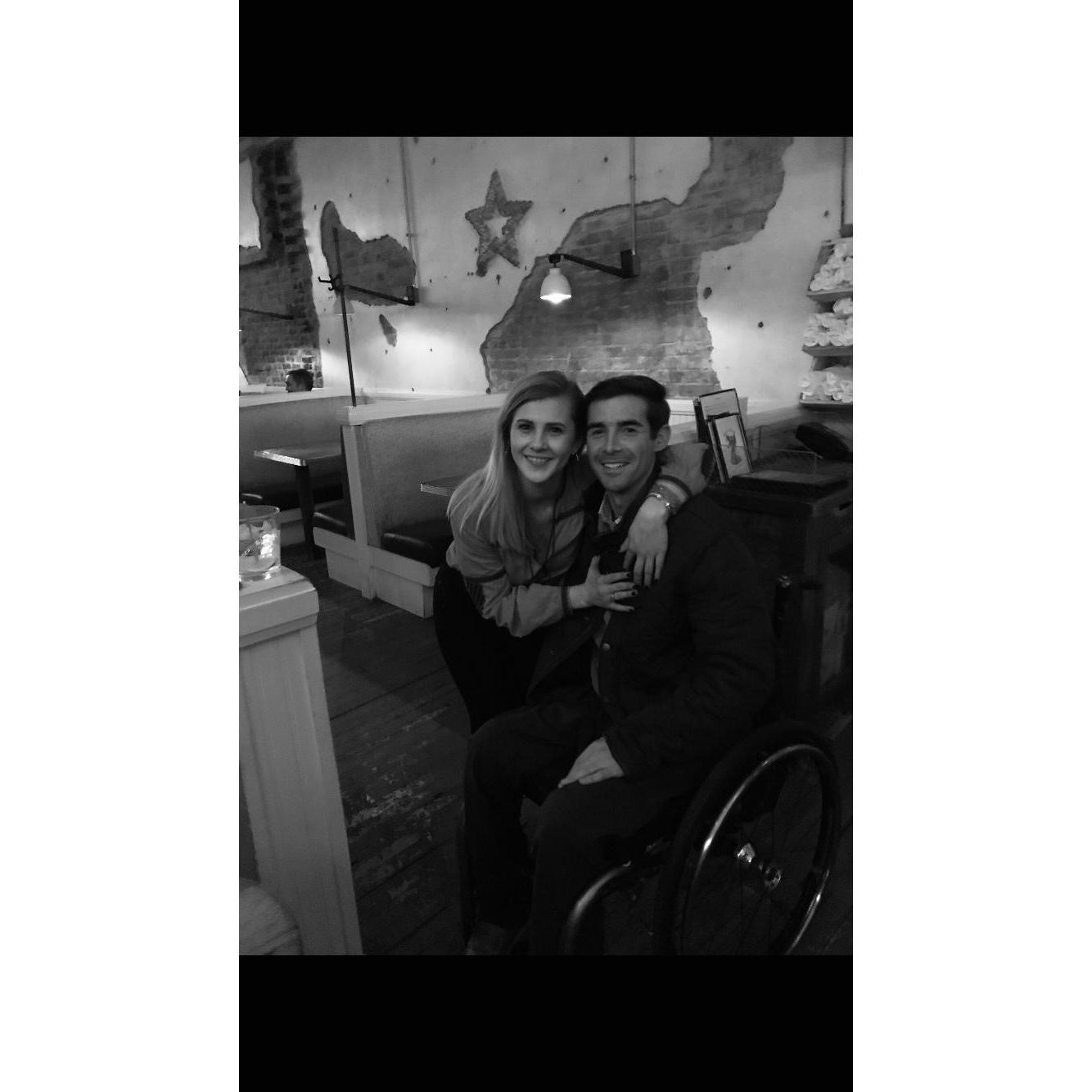 First picture at Pearl Dive Oyster bar - one of our favorite places!