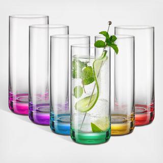 Hue Highball Glass, Set of 6