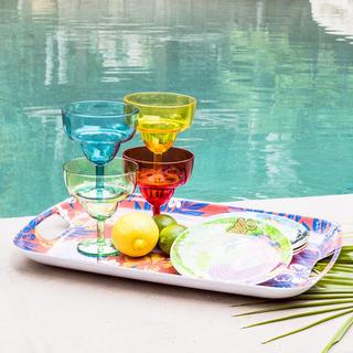 Simple 4-Piece Stacking Margarita Glass Set