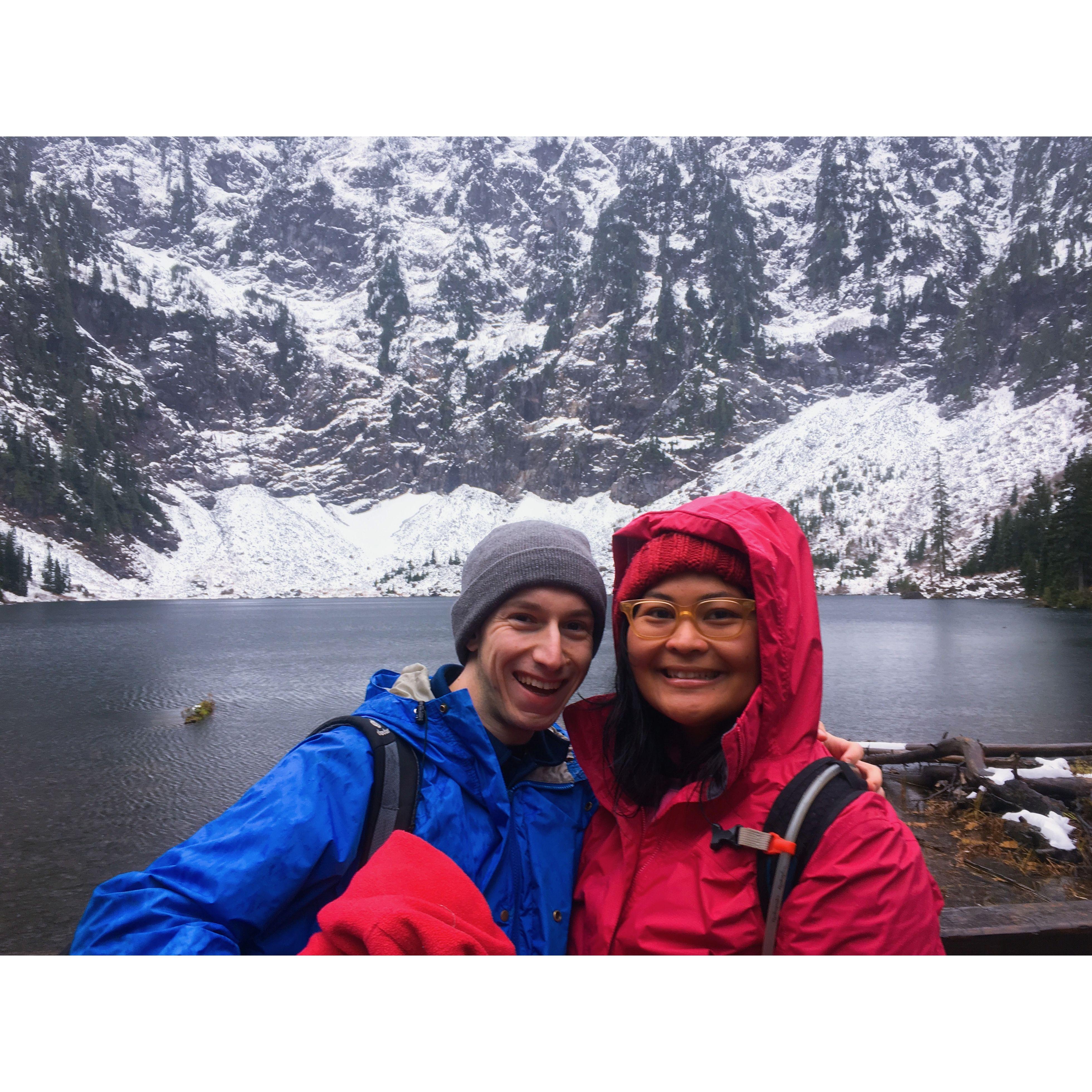 Winter hike in Washington state.